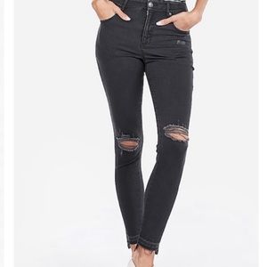 Express Distressed High Rise Ankle Legging